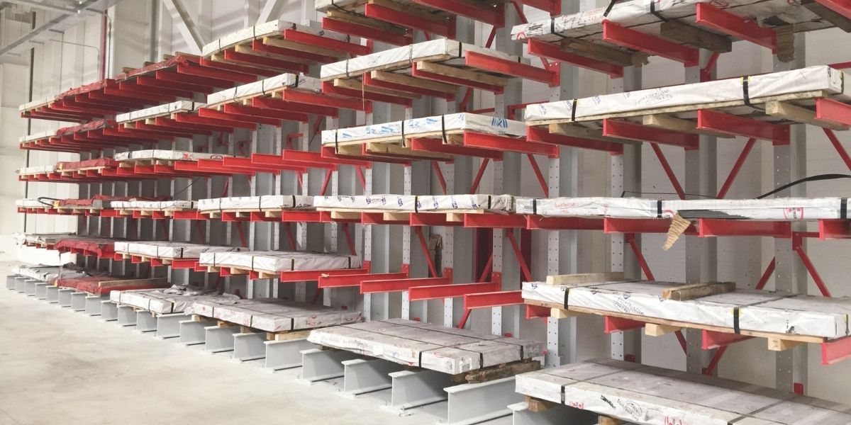 konsol kollu depo raf sistemi